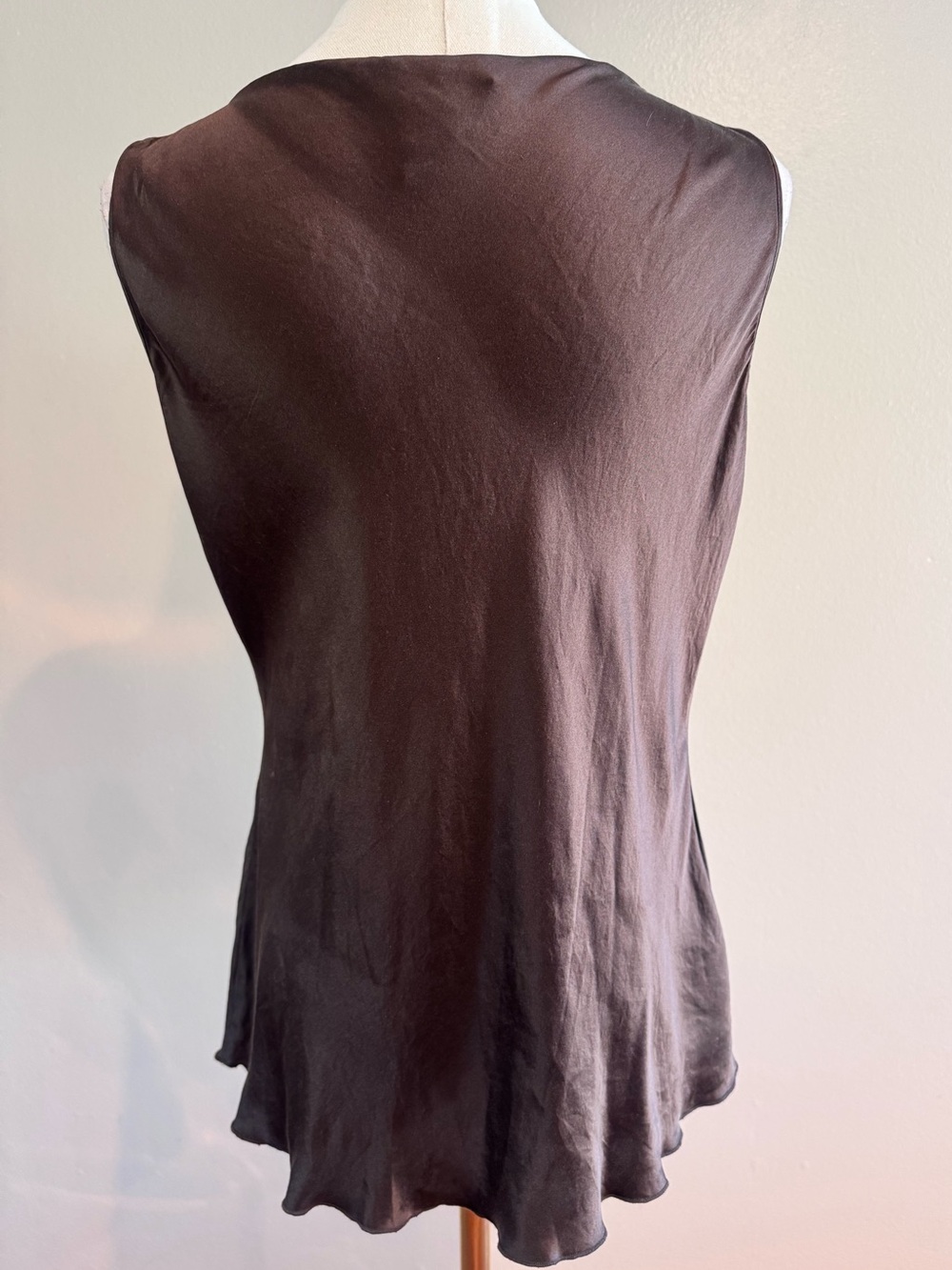 Vintage Y2K 100% Silk Beaded Going Out Top Size 10 - Picture 4 of 10